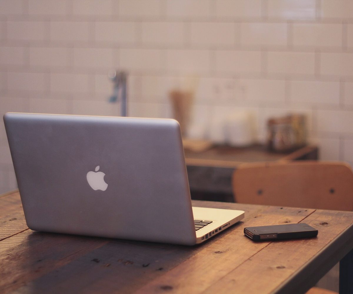 Phone and laptop, flash USDT wallet